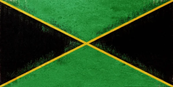 그런 지 자메이카의 국기 — 스톡 사진