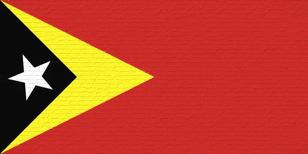 Bandeira do Muro de Timor Leste — Fotografia de Stock