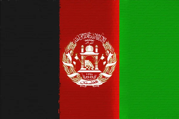 अफगाणिस्तान भिंत ध्वज — स्टॉक फोटो, इमेज