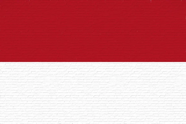 Прапор Індонезії стіни. — стокове фото