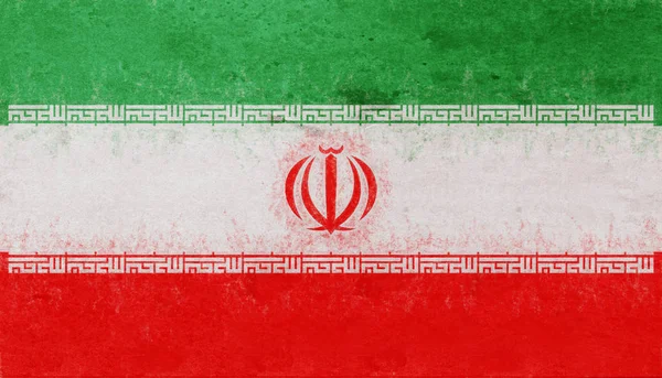 Σημαία του Ιράν Grunge. — Φωτογραφία Αρχείου