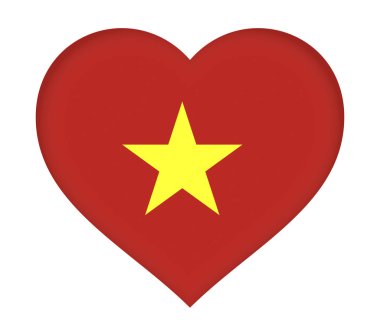 Vietnam kalp bayrağı.