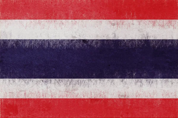 Flagge von thailand grunge. — Stockfoto