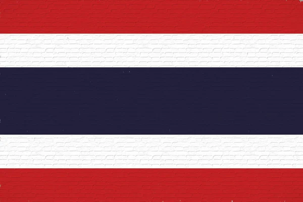 Drapeau du mur de Thaïlande . — Photo