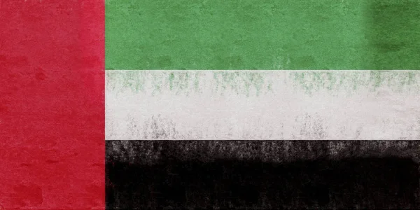 Birleşik Arap Emirlikleri Grunge bayrağı. — Stok fotoğraf
