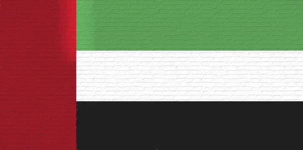 Birleşik Arap Emirlikleri duvar bayrağı. — Stok fotoğraf