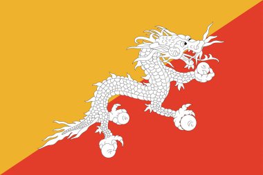 bhutan bayrağı.