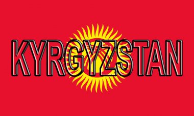 Kırgızistan Word bayrağı