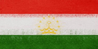 Tacikistan Grunge bayrağı.