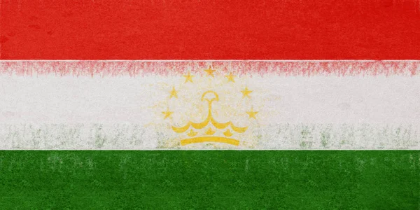 Tacikistan Grunge bayrağı. — Stok fotoğraf