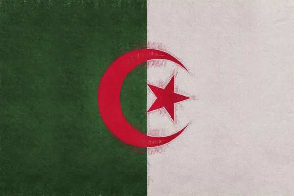 Grunge Algéria zászlaja. — Stock Fotó