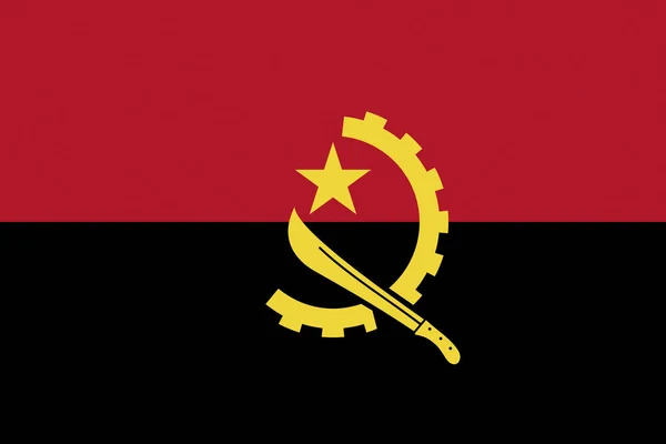 Flagge von Angola. — Stockfoto