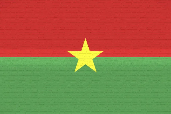 Прапор Буркіна Фасо стіни. — стокове фото