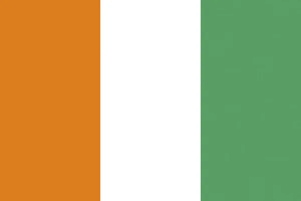 Bandera de Cote d 'Ivoire — Foto de Stock