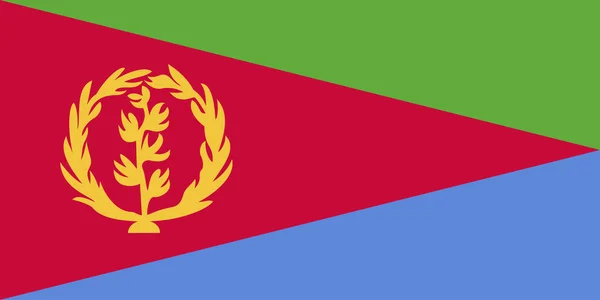Eritrejská vlajka — Stock fotografie