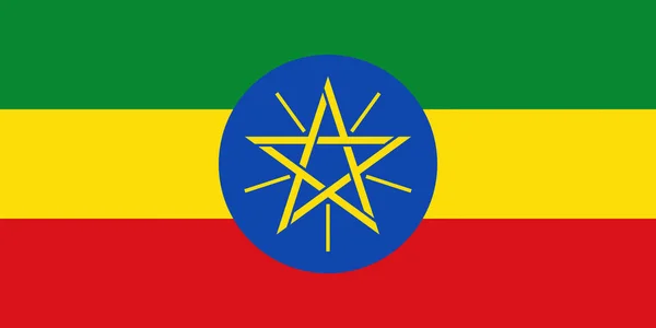 Drapeau de l'Ethiopie . — Photo