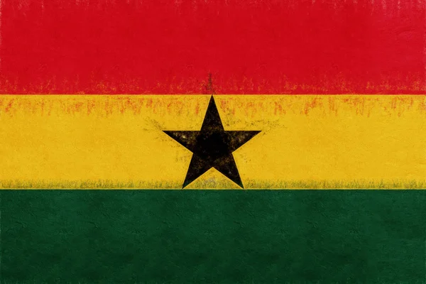 Bandera de Ghana Grunge . — Foto de Stock