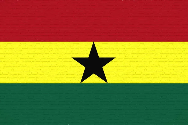 Bandera de Ghana Wall . — Foto de Stock