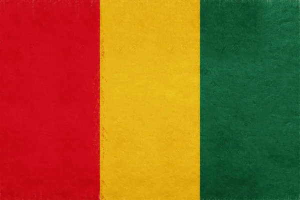 Прапор Гвінеї гранж. — стокове фото