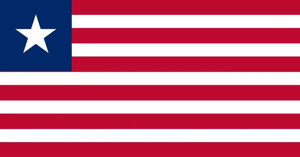 Flagge von Liberia — Stockfoto