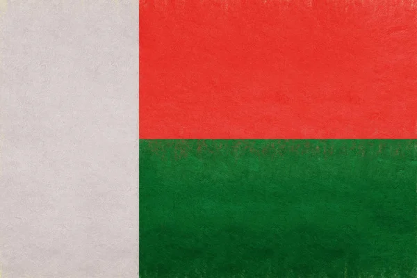 Bandeira de Madagascar Grunge . — Fotografia de Stock