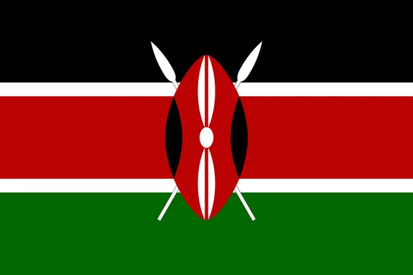 Флаг Кении — стоковое фото