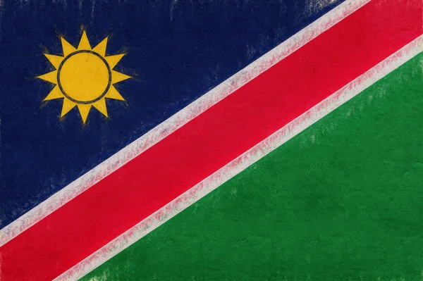 Flag of Namibia Grunge. — Stock Photo, Image