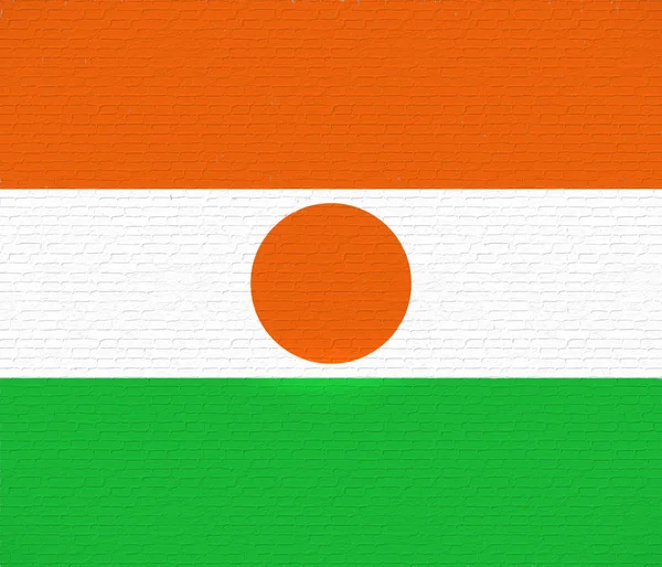 Vlag van Niger muur. — Stockfoto