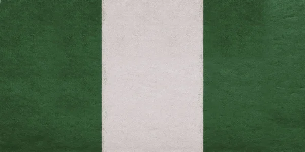 Vlag van Nigeria Grunge. — Stockfoto