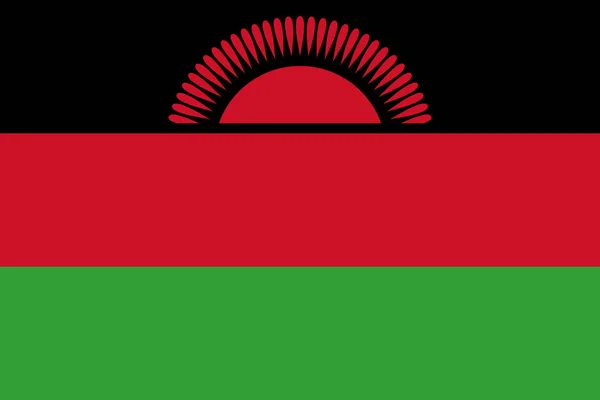 Flagge von Malawi — Stockfoto