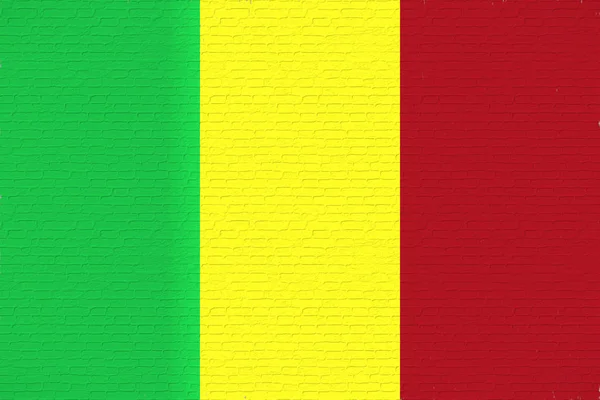 Bandera de Mali Wall . —  Fotos de Stock