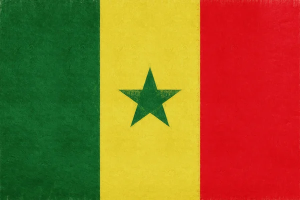 Bandera de Senegal Grunge . — Foto de Stock