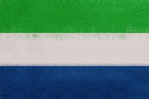 Bandeira de Sierra Leone Grunge . — Fotografia de Stock