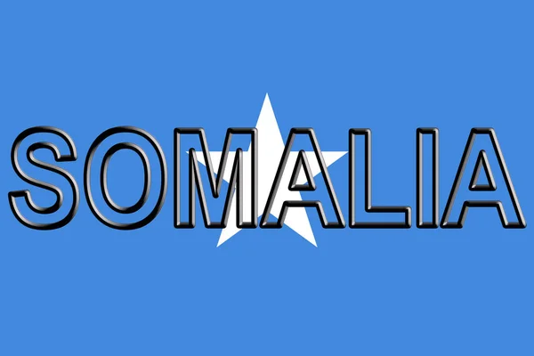 Флаг Сомали Word . — стоковое фото