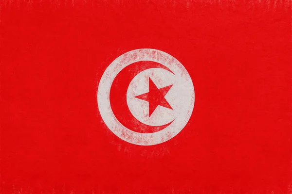 Fali Tunézia zászlaja. — Stock Fotó