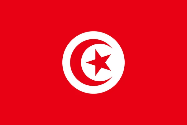 Bandera de Túnez — Foto de Stock