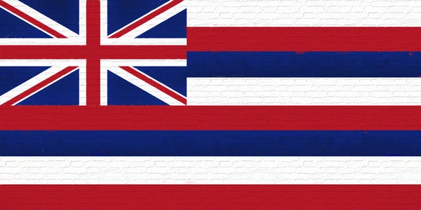 Прапор Гаваїв стіни — стокове фото