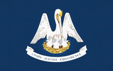 Louisiana duvar bayrağı