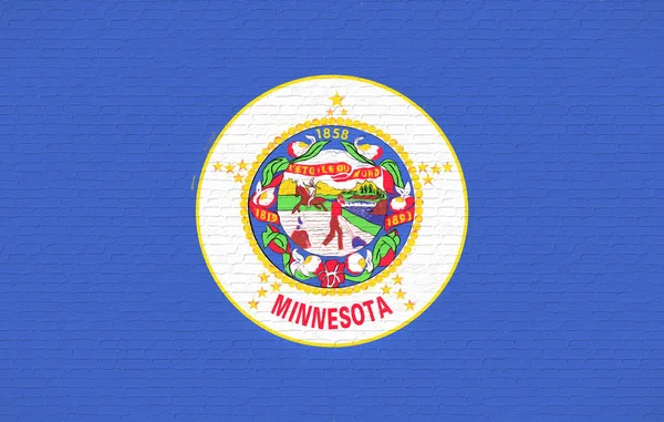 Flag of Minnesota Wall — Stock Photo, Image