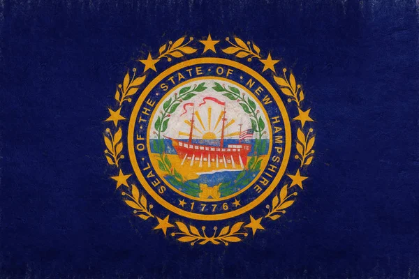 Bandera de New Hampshire Grunge —  Fotos de Stock