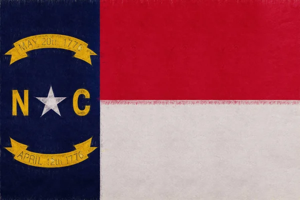 Vlag van North Carolina Grunge — Stockfoto