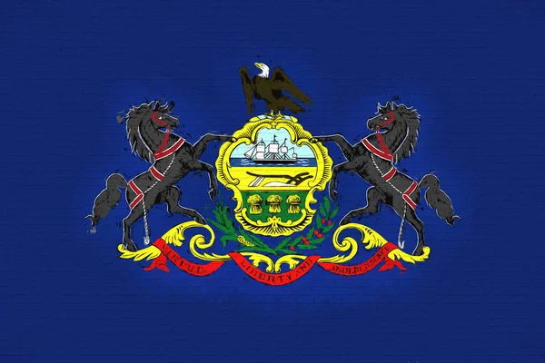 Bandera de Pennsylvania Wall — Foto de Stock