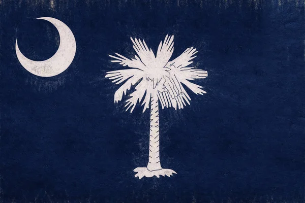 Vlag van South Carolina Grunge — Stockfoto
