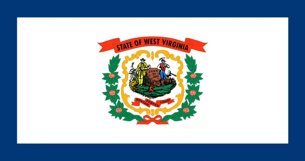 West Virginias flagga — Stockfoto