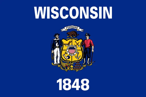 Bandiera del Wisconsin — Foto Stock