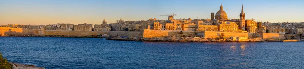 Veduta Del Lungomare Valletta Malta Dalla Città Sliema — Foto Stock