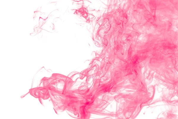 Red Abstract Smoke White Background — Stock Photo, Image