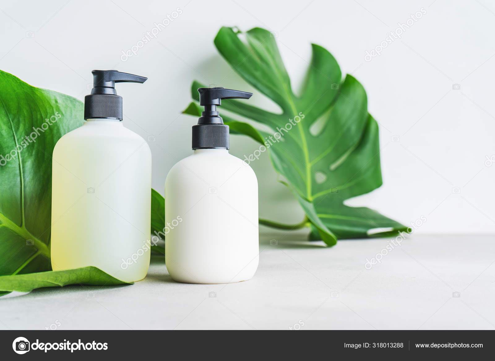 Blank Shampoo And Conditioner Bottles