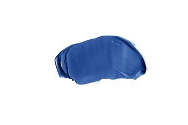 Kozmetik ürünlerin sıvı kremsi dokusu veya 2020 yılının klasik mavi renginin akrilik boya lekesi. Kozmetik modayı arka planı. 