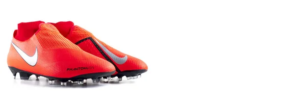 Moscow Russia January 2019 Pair Nike Phantoms Football Boots Shoes — 스톡 사진